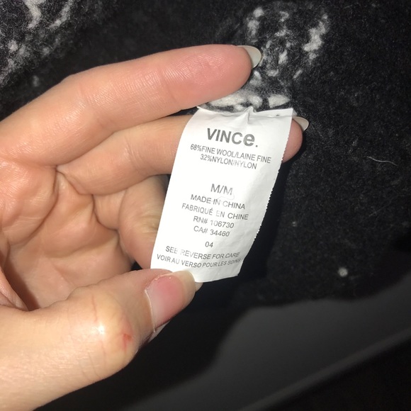 Vince Textured Stripe Wool Blend Sweater Sz M - Picture 8 of 12